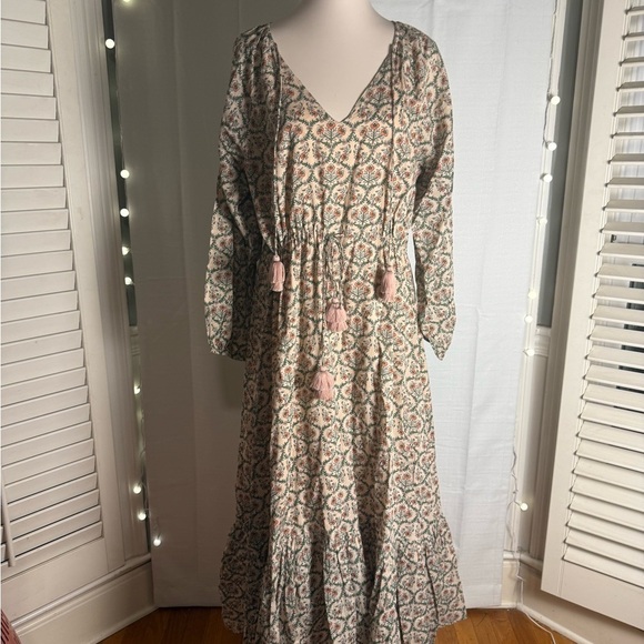 Roller Rabbit Cream Tiered Ruffled Sundress - Picture 1 of 8